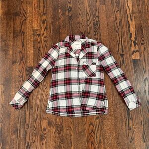 Abercrombie & Fitch Plaid Sleepwear Button Up Shirt